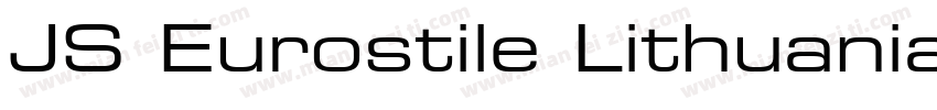 JS Eurostile Lithuanian Extended No字体转换